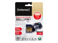 Intenso Premium - Carte mémoire SDHC 128 Go - bleu