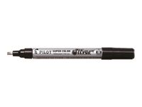 Pilot Super Color - Marqueur - permanent - pour verre, plastique, carton - argent - 4 mm - large