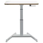 Bureau ERGO – Bureau assis-debout compact – Réglage électrique 65-130cm – Blanc