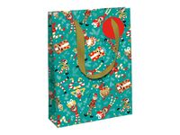 Clairefontaine - Sac cadeau - grand - 26.5 cm x 14 cm x 33 cm - bleu