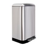 Frandis - Poubelle Urban - rectangulaire  - 30L - inox