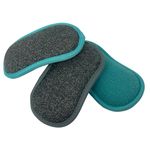 Lot de 3 éponges doubles face