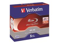 Verbatim - 5 x BD-RE - 25 Go 2x - boîtier CD