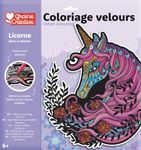 Graine Créative - Coloriage velours licorne - Effet tactile unique |