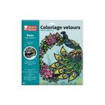 Graine Créative - Coloriage Velours Paon - Décoration unique par