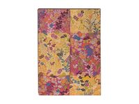 Paperblanks Flexis Japanese Kimono - Cahier de notes - 120 x 175 mm - 88 feuilles / 176 pages - ligné - kara-ori - rose