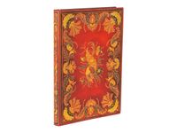 Paperblanks Flexis Fiammetta - Journal - 120 x 175 mm - 88 feuilles / 176 pages - ligné - Baroque - couverture rouge - papier