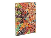 Paperblanks Antoni Gaudi Collection Gaudi's Mosaics - Journal - 125 x 180 mm - 144 pages - ligné - gaudi's sun - couverture orange