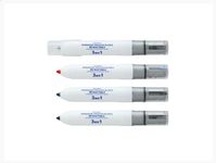 Marqueur effaçable multicolore JUVENILIA 3 en 1 - pointe fine