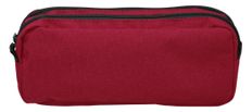 Trousse SCHOOL Maxi 2 compartiments coloris bordeaux deux tons