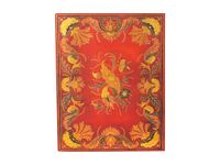 Paperblanks Flexis Fiammetta - Cahier de notes - reliure piquée - mini - 95 x 140 mm - 104 feuilles / 208 pages - ligné - rouge