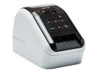 Brother QL-810Wc - Imprimante d'étiquettes monochrome - thermique direct - USB 2.0, Wi-Fi(n) - noir brillant, blanc