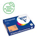Clairefontaine Trophée - Papier couleur - A3 (297 x 420 mm) - 80 g/m² - 500 feuilles - clémentine