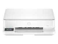 HP ENVY 6110e All-in-One - Impresora multifunción - color - chorro de tinta - 216 x 297 mm (original) - A4/Letter (material) - hasta 8 ppm (copiando) - hasta 10 ppm (impresión) - 100 hojas - USB 2.0, Wi-Fi(ac) - blanco