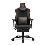 Fauteuil gamer ARMOR EVO M - accoudoirs réglables - appui-tête intégré - noir et orange