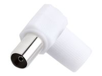 Force Power Lite - Adaptateur d'antenne - IEC connector (9.52mm) femelle incliné - blanc