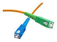 BIGBEN Connected - Câble réseau - mode unique SC/APC (M) pour mode unique SC/UPC (M) - 2 m - vert, bleu