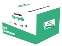 Bureau Vallée Recyclé - 500 Enveloppes - C5 162x229 - 90 g/m² - brun - bande adhésive