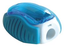 Wonday Wavy - Taille-crayons en plastique à usage unique avec réservoir – Couleurs assorties