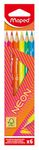 Maped - Neon - 6 crayons de couleur FSC