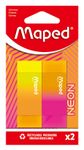 Maped - Neon - Blister de 2 gommes
