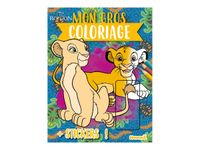 Mon gros coloriage + stickers! (Simba et Nala) - Disney - Le Roi Lion - livre de coloriage / d'activités