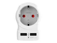 SKROSS Country Travel Adapter - Adaptateur de voyage EU vers USA - blanc