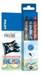 Frixion Ball Plus ONE PIECE - Roller encre gel - pointe moyenne - noir bleu  rouge - Begreen