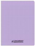Conquérant Classique - Cahier polypro - 24 x 32 cm - 48 pages - grands carreaux (Seyes) - lilas