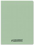 Conquérant Classique - Cahier polypro - 24 x 32 cm - 48 pages - grands carreaux (Seyes) - vert pastel