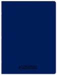 Conquérant Classique - Cahier polypro - 24 x 32 cm - 48 pages - grands carreaux (Seyes) - bleu marine