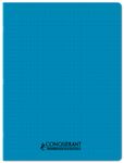 Conquérant Classique - Cahier polypro - 24 x 32 cm - 48 pages - grands carreaux (Seyes) - turquoise