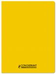 Conquérant Classique - Cahier polypro - 24 x 32 cm - 48 pages - petits carreaux (5x5 mm) - jaune