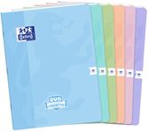 Oxford Duo - Cahier 24 x 32 cm - 96 pages - grands carreaux (Seyes) - disponible dans différentes couleurs