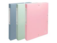 Exacompta - Boîte de Classement Dos 25mm - Carton Recyclé 600g/m² - Autentik - Couleurs Assorties