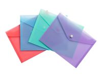 Exacompta Chromaline Pastel - Pochette - pour A5 (148 x 210 mm)  - Corail, mauve, bleu pastel, vert paste