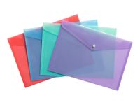 Exacompta Chromaline Pastel - Pochette - pour A4 (210 x 297 mm) - existe en Corail, mauve, bleu pastel, vert pastel