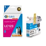 Cartouche compatible Brother LC123 - cyan - G&G