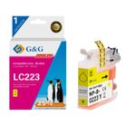 Cartouche compatible Brother LC223 - jaune - G&G