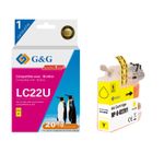 Cartouche compatible Brother LC22U - jaune - G&G