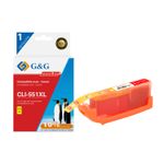 Cartouche compatible Canon CLI-551XL - jaune - G&G