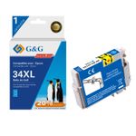 Cartouche compatible Epson 34XL Balle de golf - cyan - G&G