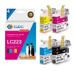Cartouche compatible Brother LC223 - Pack de 4 - noir, cyan, magenta, jaune - G&G