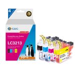Cartouche compatible Brother LC3213 - Pack de 4 - noir, cyan, magenta, jaune - G&G