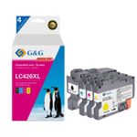 Cartouche compatible Brother LC426XL - Pack de 4 - noir, cyan, magenta, jaune - G&G