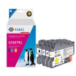 Cartouche compatible Brother LC427XL - Pack de 4 - noir, cyan, magenta, jaune - G&G