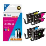 Cartouche compatible Brother LC1280XL - Pack de 4 - noir, cyan, magenta, jaune - G&G