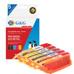 Cartouche compatible Canon CLI-551XL/PGI-550XL - Pack de 4 - noir, cyan, magenta, jaune - G&G