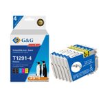 Cartouche compatible Epson T1295 Pomme - Pack de 4 - noir, cyan, magenta, jaune - G&G