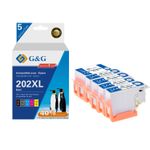 Cartouche compatible Epson 202XL Kiwi - Pack de 4 - noir, cyan, magenta, jaune - G&G